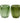 Glass Green Candle Holder, 9.5cm