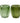 Glass Green Candle Holder, 9.5cm