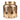 Metal Lantern with Cut Out Trees – Gold Hummingbird