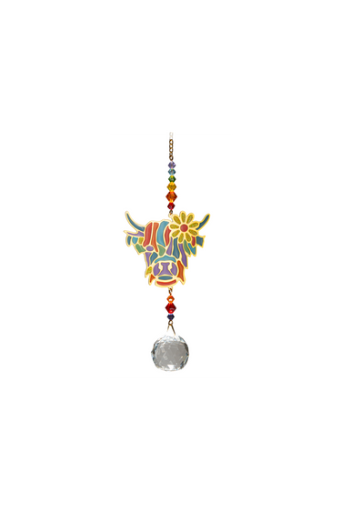 Crystal Dreams Highland Cow Multi-coloured