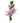 Single Artificial Flowers Large Pink Lily Stem - 3 Flowers 100cm