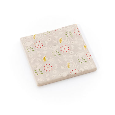 FLORAL REPEAT SQUARE COASTER 8 ASSTD DESIGNS