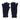 CHARLOTTE NAVY BLUE CABLE KNIT RECYCLED BLEND GLOVES