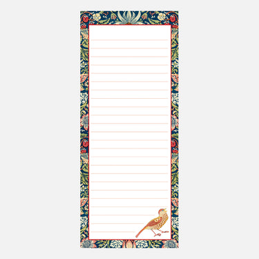 Shopping List - William Morris - Strawberry Thief A