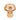 Large Mushroom Tealight Holder - Amber