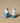 Small Blue Boat Man Ornament, 9.3cm
