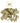 Curl Swirl Gold Glitter Gift Dressing