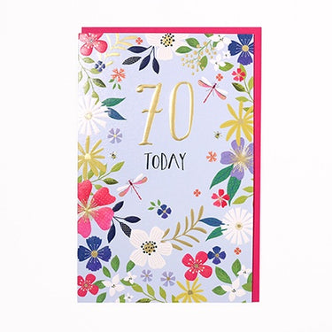 Age 70 Birthday (Floral)