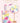 Birthday card with floral gin bottle and glass on a light pink background