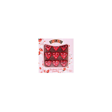 Baileys strawberries & cream flavour milk hearts in gift box - 8 x 90g