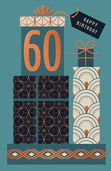 Age 60 Birthday (Teal Presents)