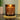 Personalised Engraved Christmas Amber Glass Candle