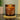 Personalised April Birth Flower Amber Glass Candle
