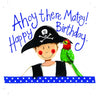 Pirate birthday card.