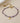 Waterproof gold plated heart and indigo bead bracelet