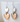 DOUBLE DROP TWO-TONE HEART EARRINGS