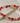 GOLDEN BEAD AND RASPBERRY MIXED BEAD BRACELET WITH STARS