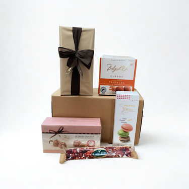 Luxury Chocolate & Truffle Gift Hamper – Belgian Truffles, Macarons & Sweet Treats