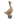 20.6cm Small Duck with Wellies - Green