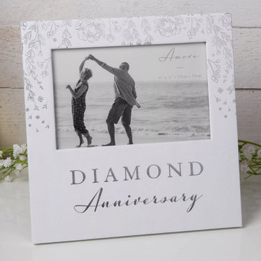 Amore Photo Frame Diamond Anniversary 6" x 4"