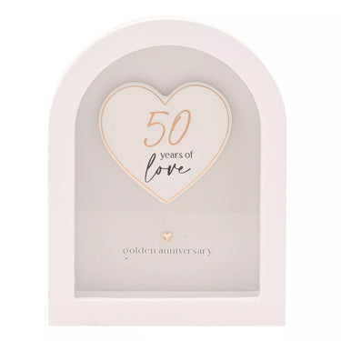 Amore Arch Plaque 18cm - 50 Years