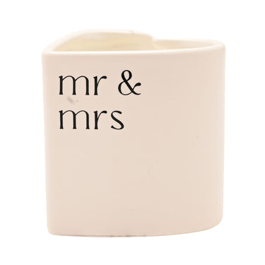Amore Heart Candle - Mr & Mrs