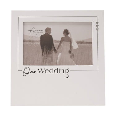 Amore Photo Frame 'Our Wedding' - 6" x 4"