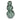 3 Stacking Glass Baubles with LED Lights - Green Hummingbird