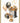 70th Birthday - Black & Gold Balloons