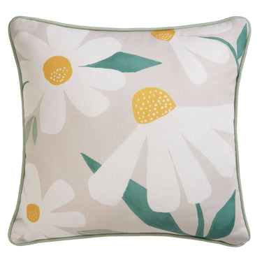 Daisy Cushion by Fusion in Natural 43 x 43cm: Filled Cushion