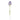 Single Artificial Flower Purple Starflower Stem - 5 Flowers 60cm