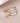 Silver plated hoop earrings with golden bee charm