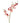 Single Artificial Flowers Pink Mini Orchid Stem 80cm
