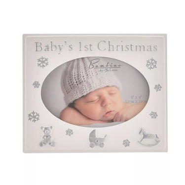 Bambino Resin Photo Frame 4" x 6" "Baby's 1st Christmas" XM