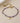 Waterproof gold plated heart and indigo bead bracelet
