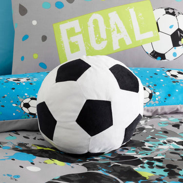Football Shaped Cushion in Black