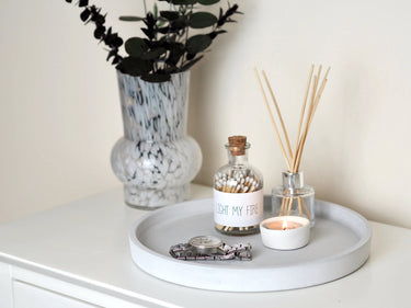Concrete Maxi Tray | Styling Tray | Decorative Tray: Grey Marble