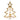 Large Christmas Tree Tealight Holder - Gold