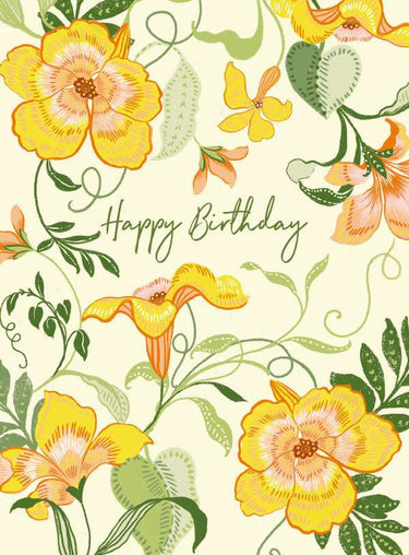 Honey Yellow Nasturtium - Open Birthday