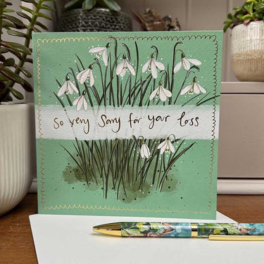 ALEX CLARK 'SNOWDROP' SYMPATHY CARD
