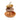 Stacking Velour Pumpkin Cushion - Terracotta Hues