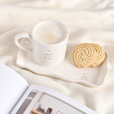 Moments Rectangular Plate with Mug - A Little Moment For You