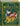 Decorative book cover with Santa Claus and Christmas elements on a green background