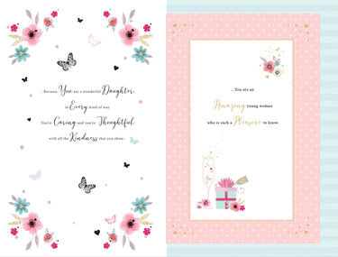 DAUGHTER 21ST BIRTHDAY CARD