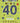 40th Birthday - Green Stars