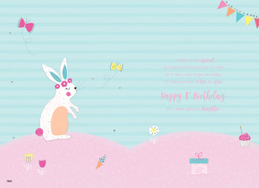 DAUGHTER 1ST BIRTHDAY CARD - ICG